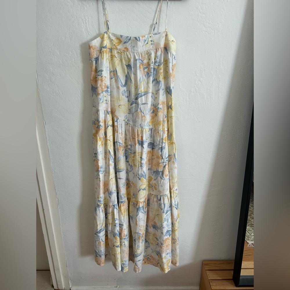 Abercrombie Floral Multicolor Maxi Dress w/ spaghetti straps